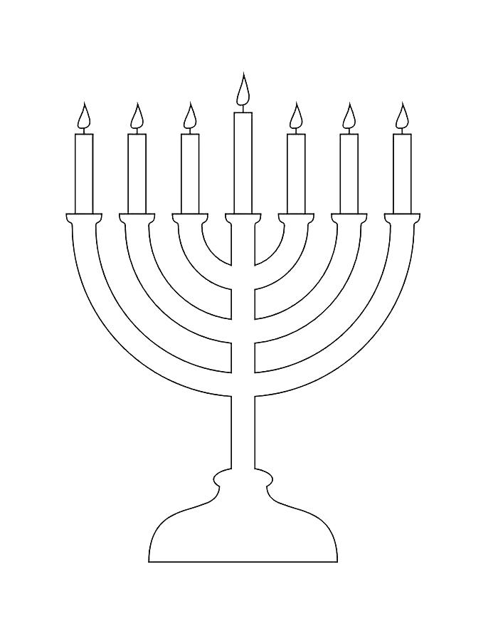 Hanukkah Book Coloring Page