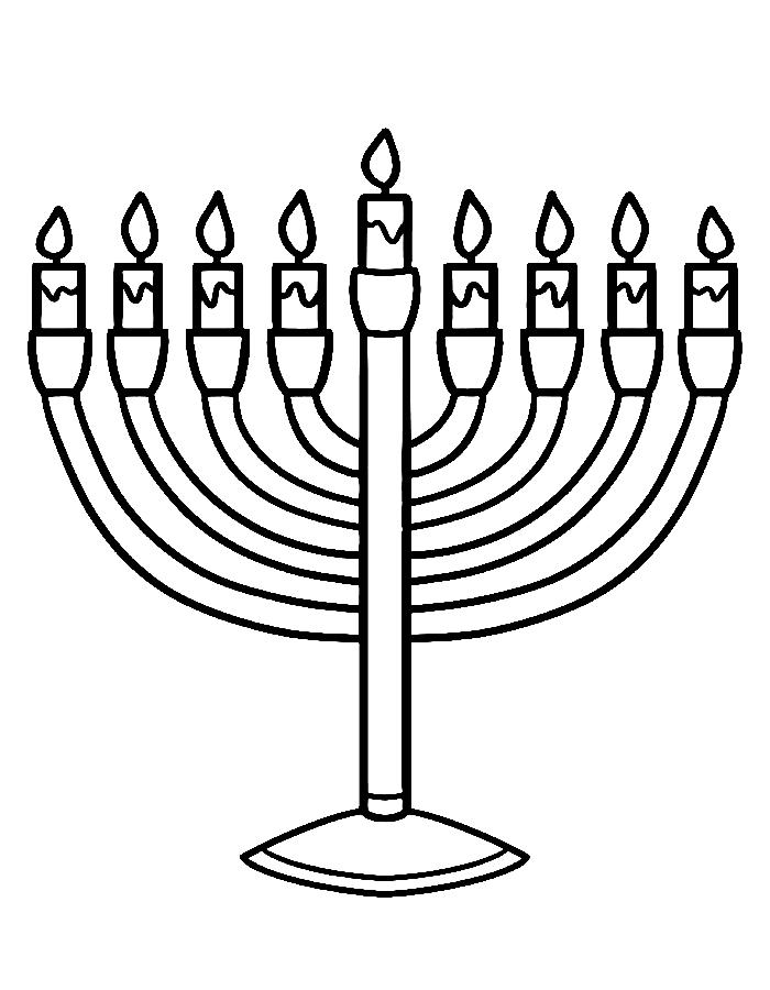 Hanukkah  coloring page