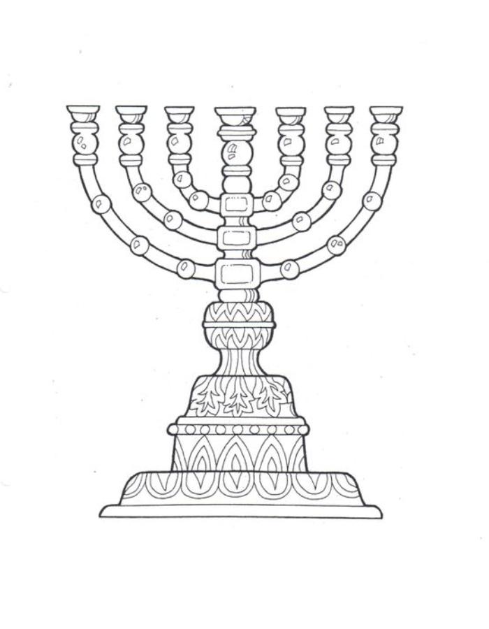 Hanukkah Printable Coloring Page