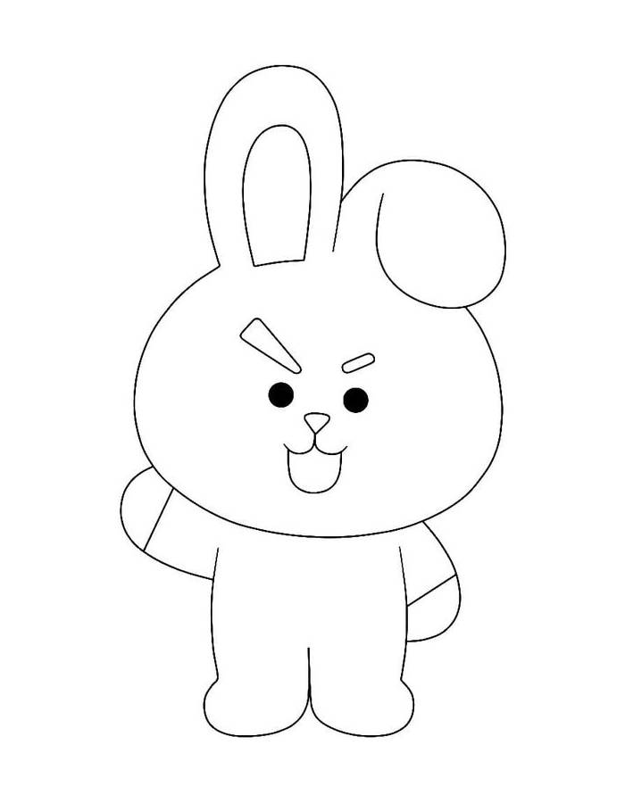 Happy Cooky Bt21 Coloring Page