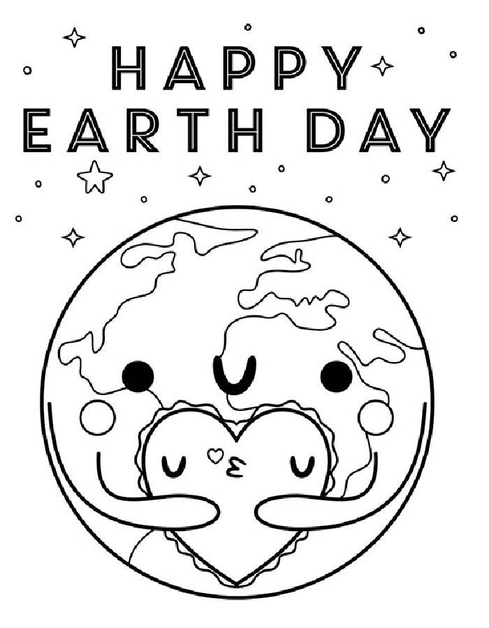 Happy Earth Day Art Happy Earth Day Art Coloring Page