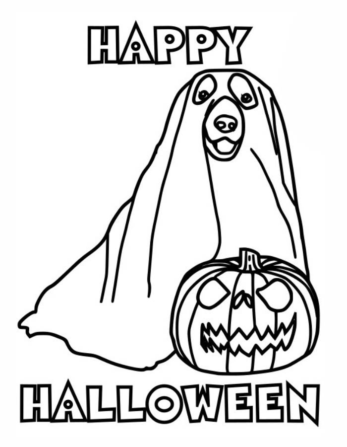 Happy Halloween Coloring Page