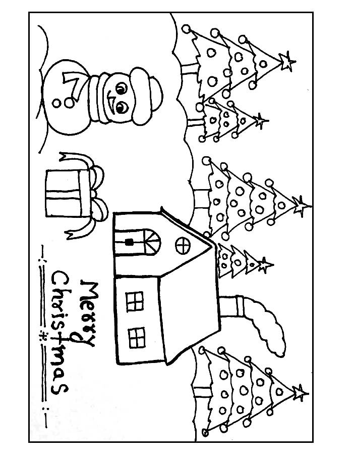 Happy Holidays Coloring Page