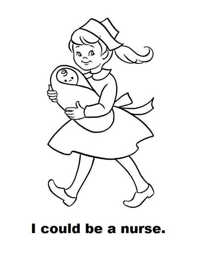 Happy Nurses Day Coloring Page