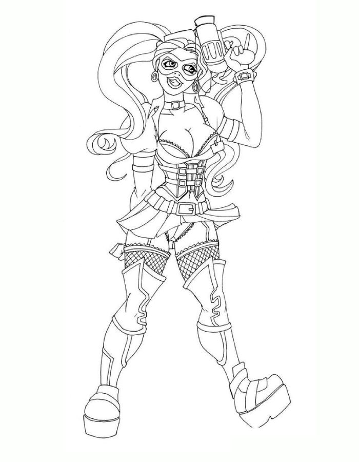 Harley Quinn  coloring page