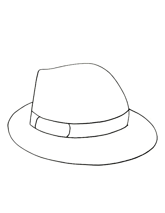 Hat  coloring page