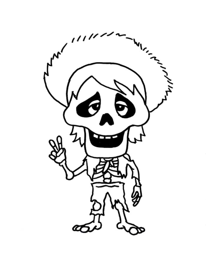 Hector Coco Movie Coloring Page