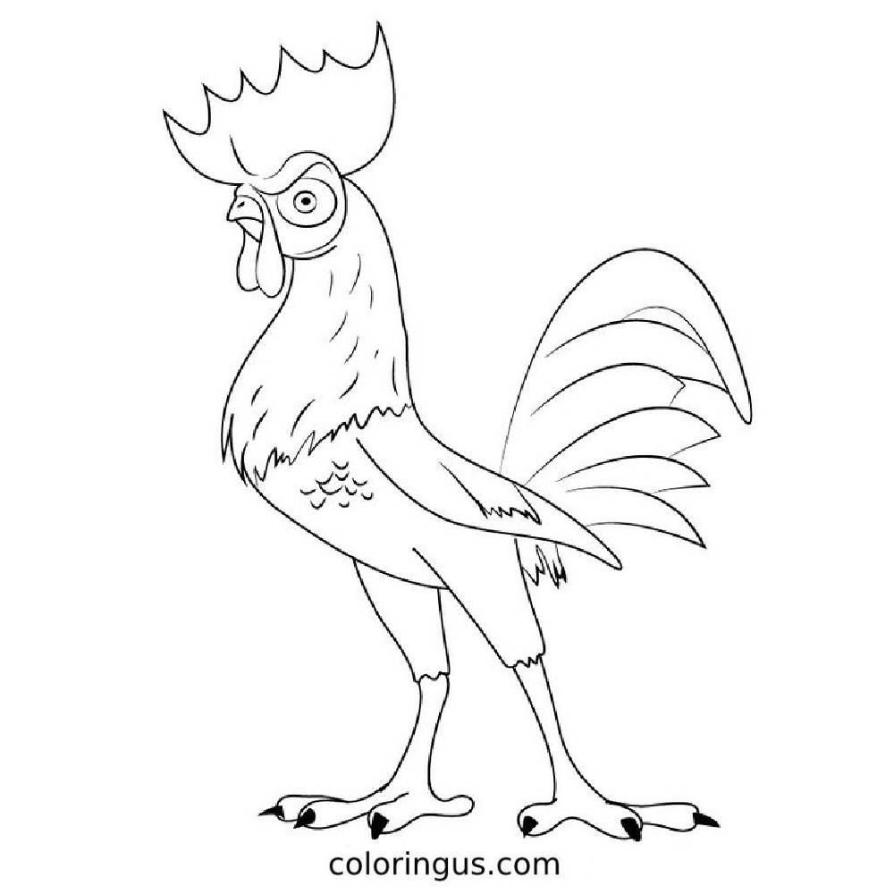 Hei Hei Coloring Page