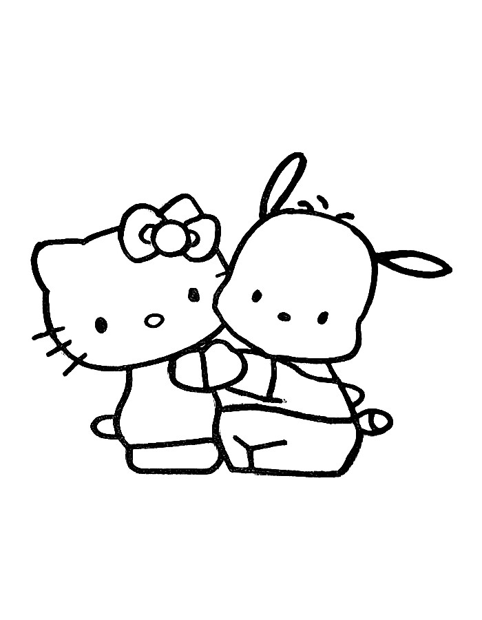 Hello Kitty And Pochacco