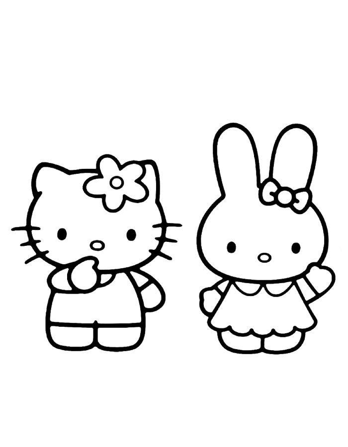 Hello Kitty Coloring Page of Hello <a href=