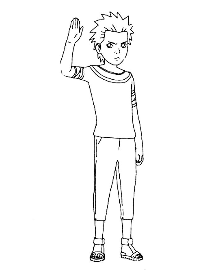 Hiruzen Sarutobi Kid Hiruzen Sarutobi Kid Coloring Page