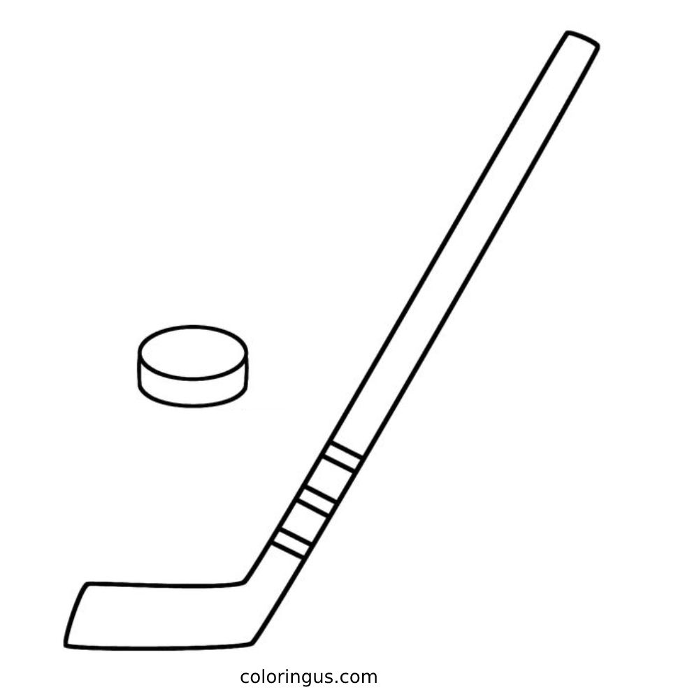 Hockey Coloring Pages (Free Printable PDF)