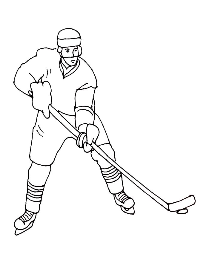 Hockey  coloring page