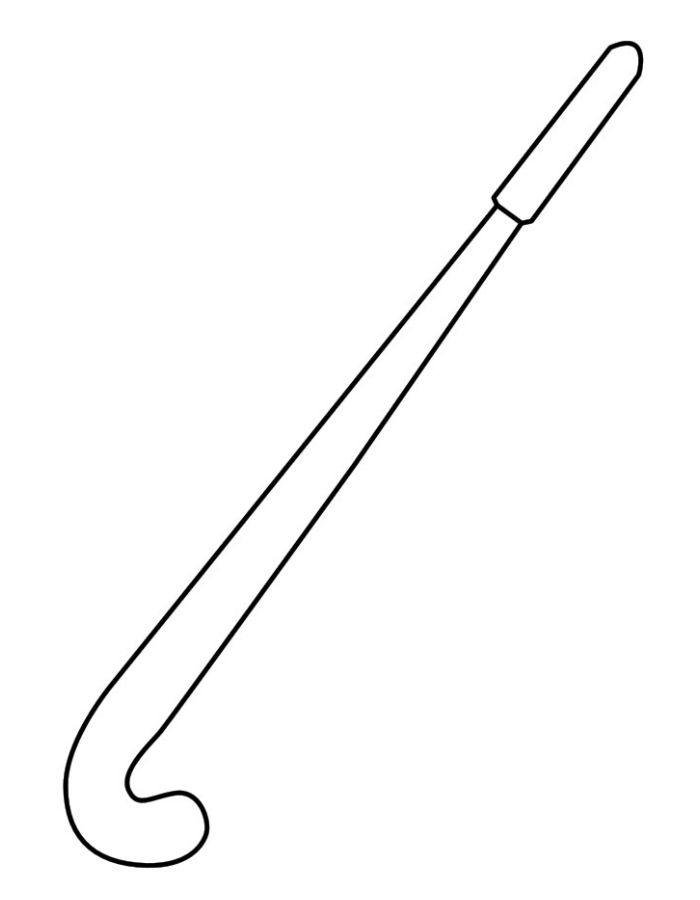 Hockey Stick Coloring Page