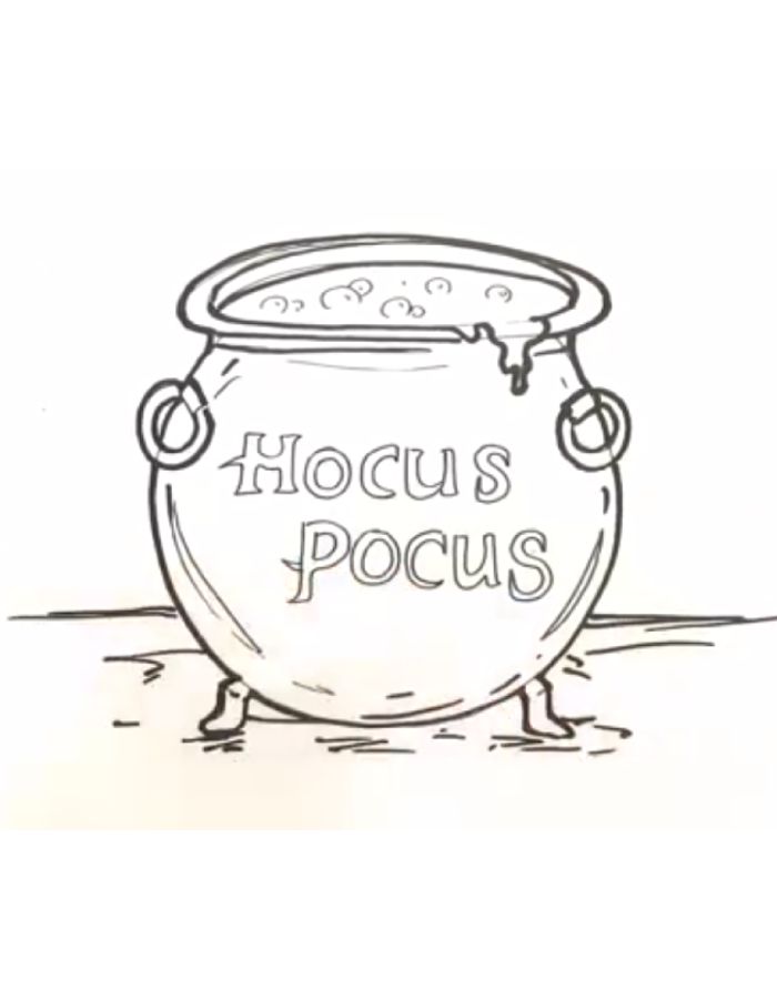 Hocus Pocus  coloring page