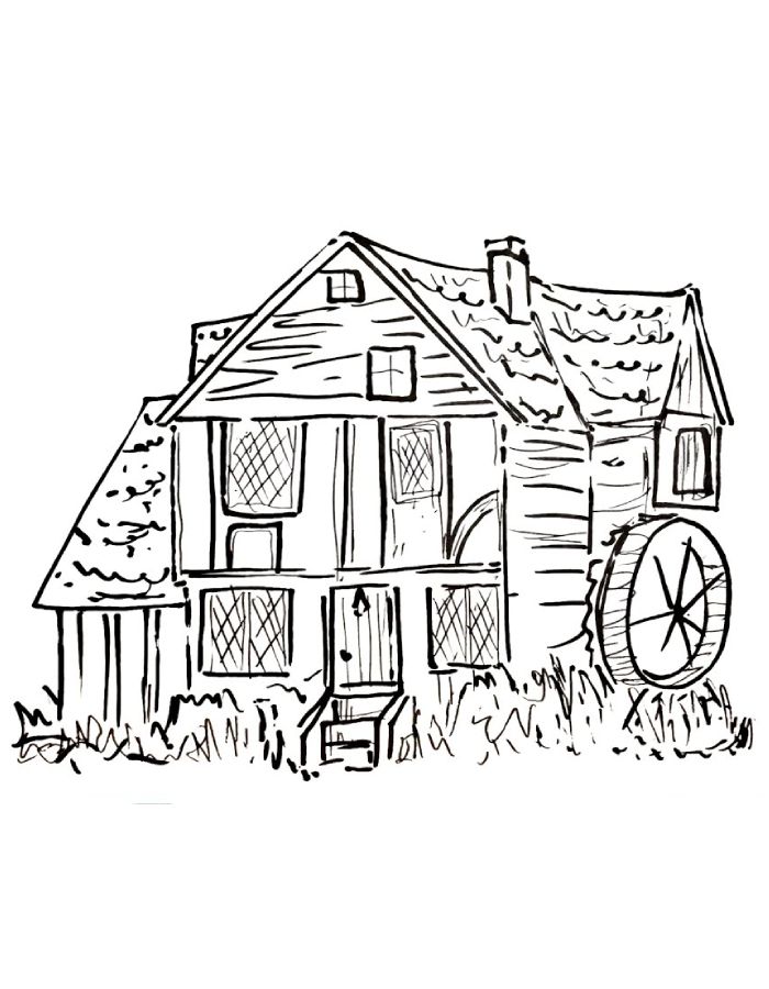 Hocus Pocus House Coloring Page