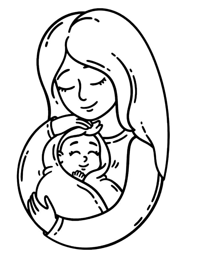 Honor And Celebrate Mothers Coloring Page