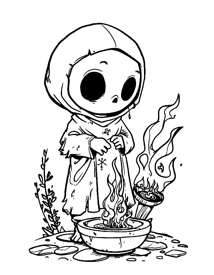 Horror Drawing Printable Pdf