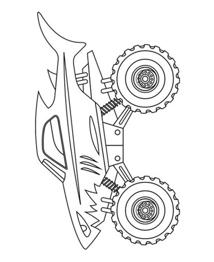 Hot Wheels Outline For Kids