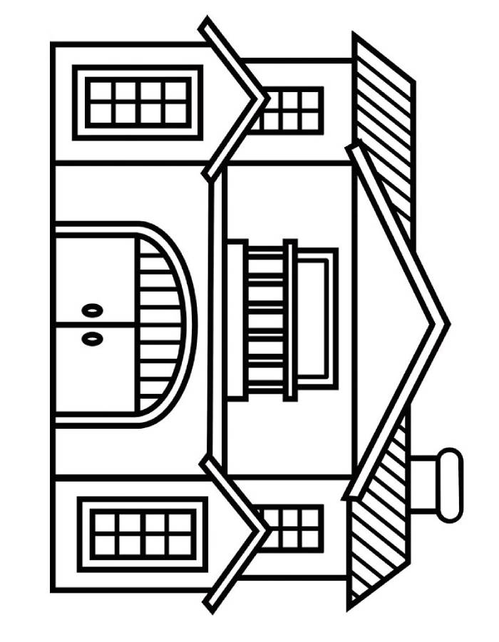 House Images Coloring Page