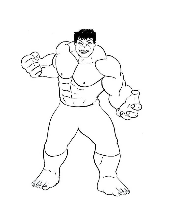 Incredible Hulk Coloring Pages Free Printable Pdf