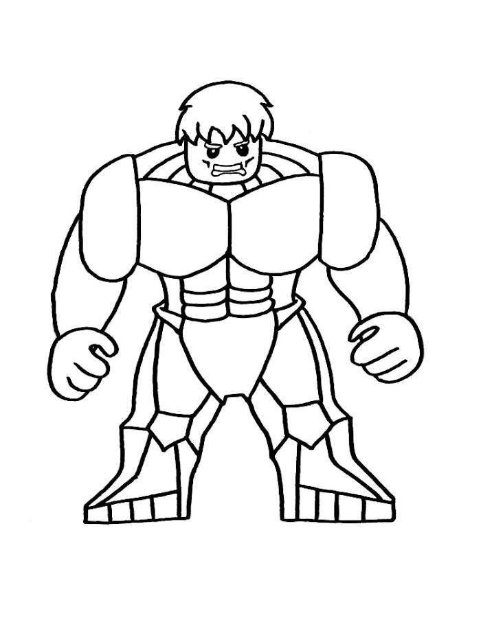 Hulk Lego Coloring Page