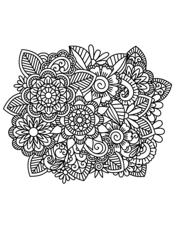 Hustle And Bustle Of Daily Life Coloring Page