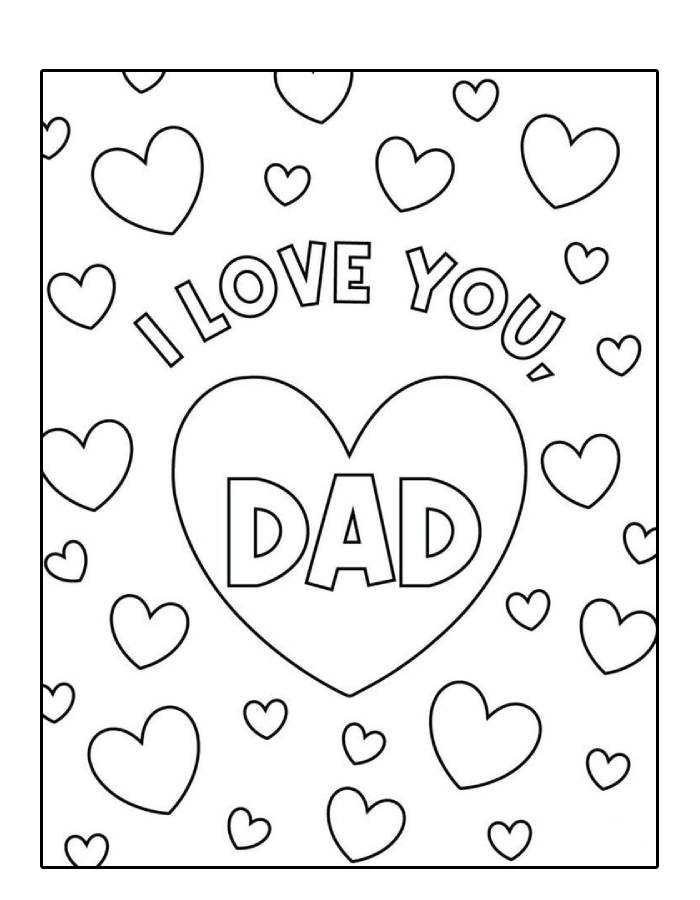 I Love You Dad Frame