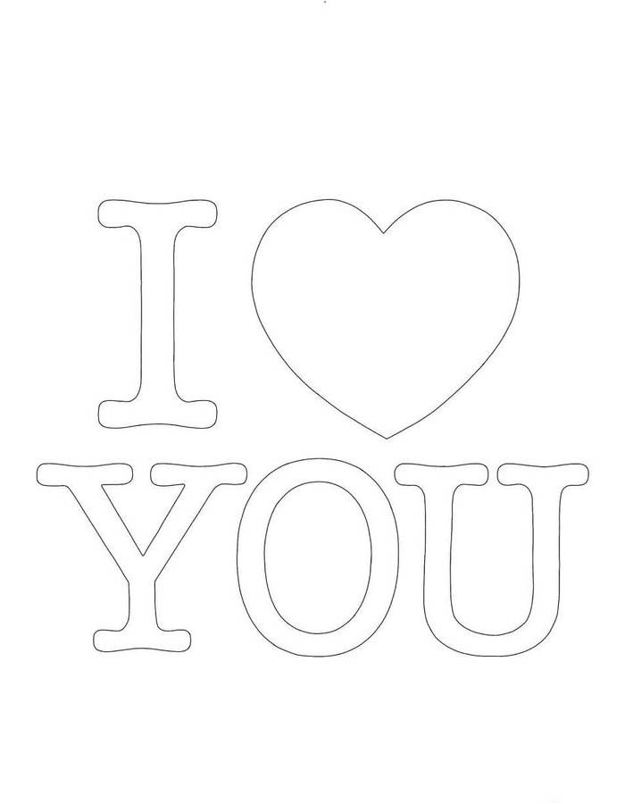 I Love You Simple Art