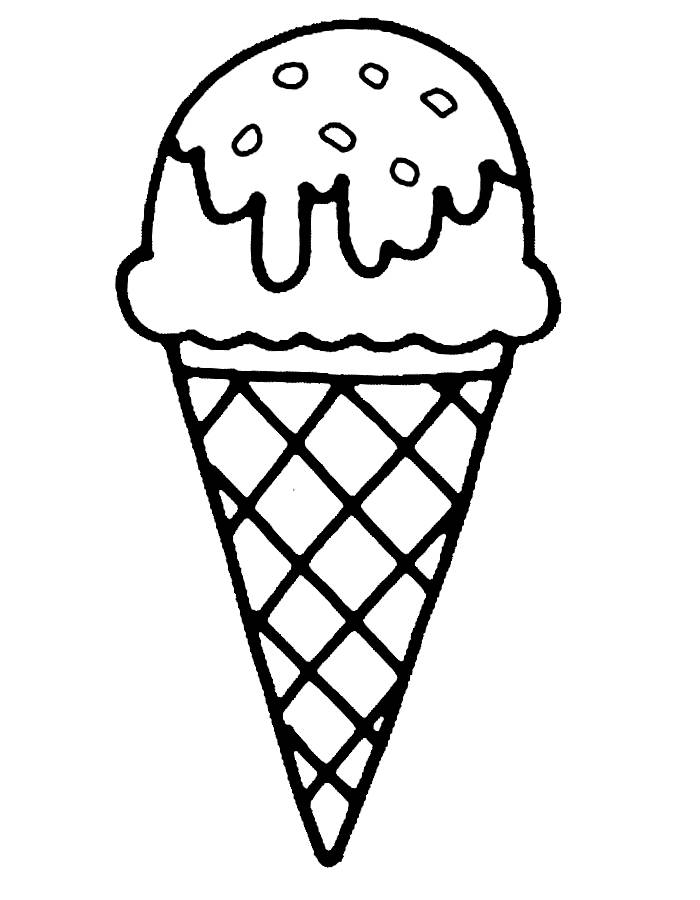 Ice Cream Cone Pictures To Color