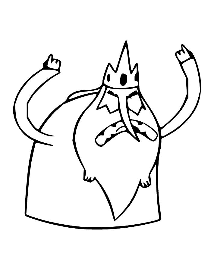 Ice King Coloring Page