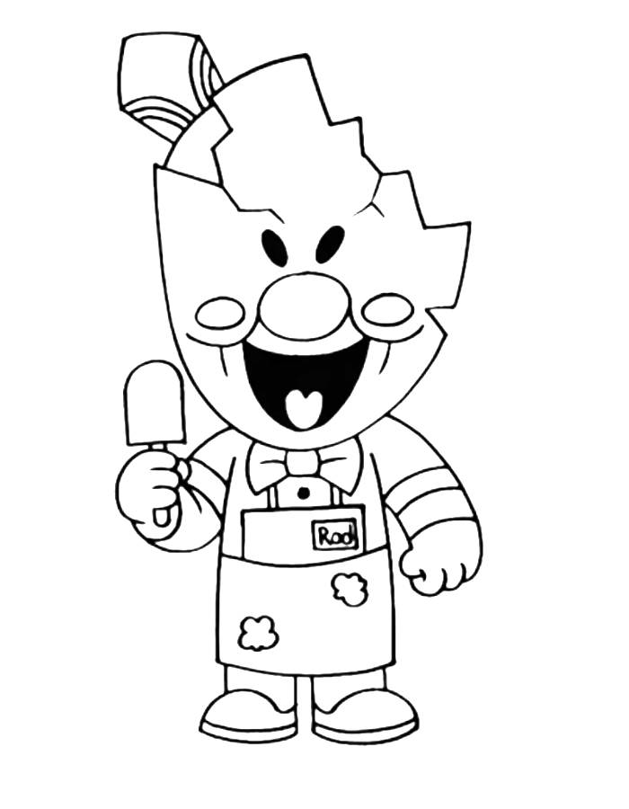 Ice Scream Coloring Page