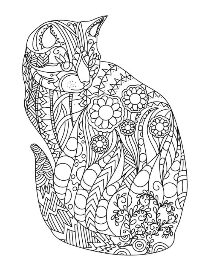 Relaxing  coloring page