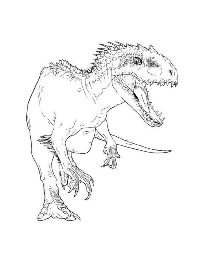 Indominus Rex Coloring Page