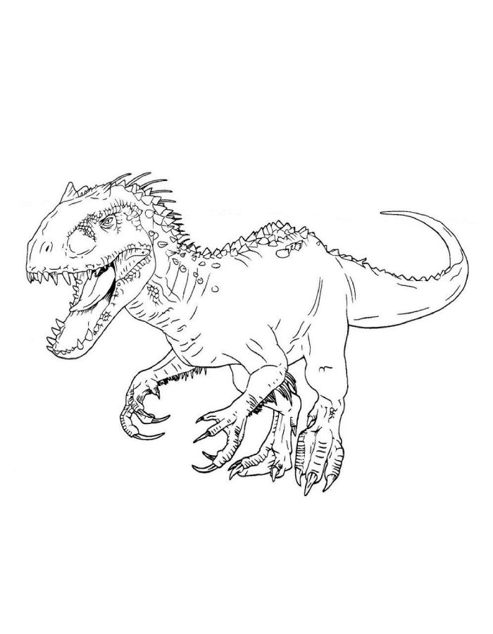 Indominus Rex Printable Pdf Coloring Page