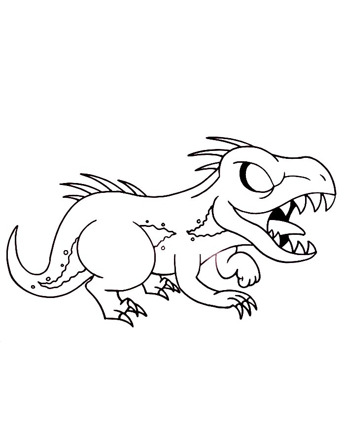 Indoraptor Coloring Pages (Free Printable PDF)
