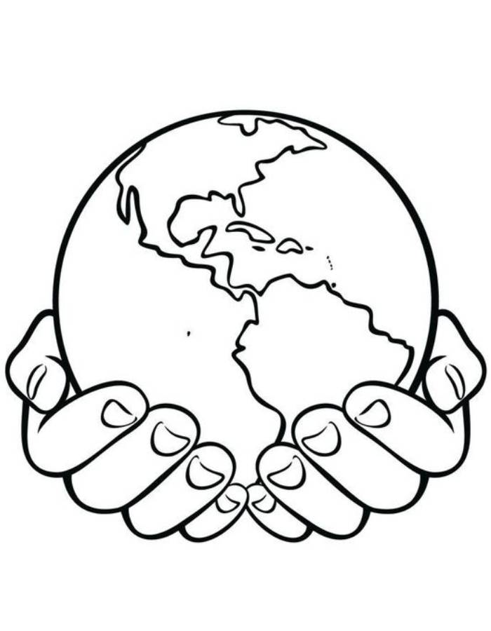 Infant Earth Day Craft Infant Earth Day Craft Coloring Page