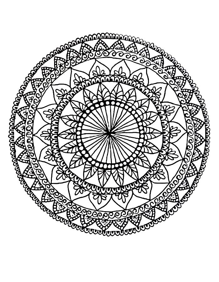 Intricate Coloring Page