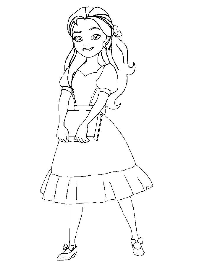 Isabel elena of avalor coloring page