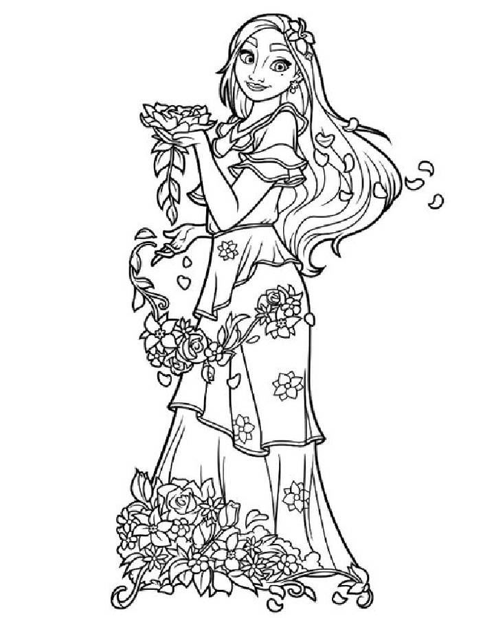 isabela encanto coloring pages coloring pages