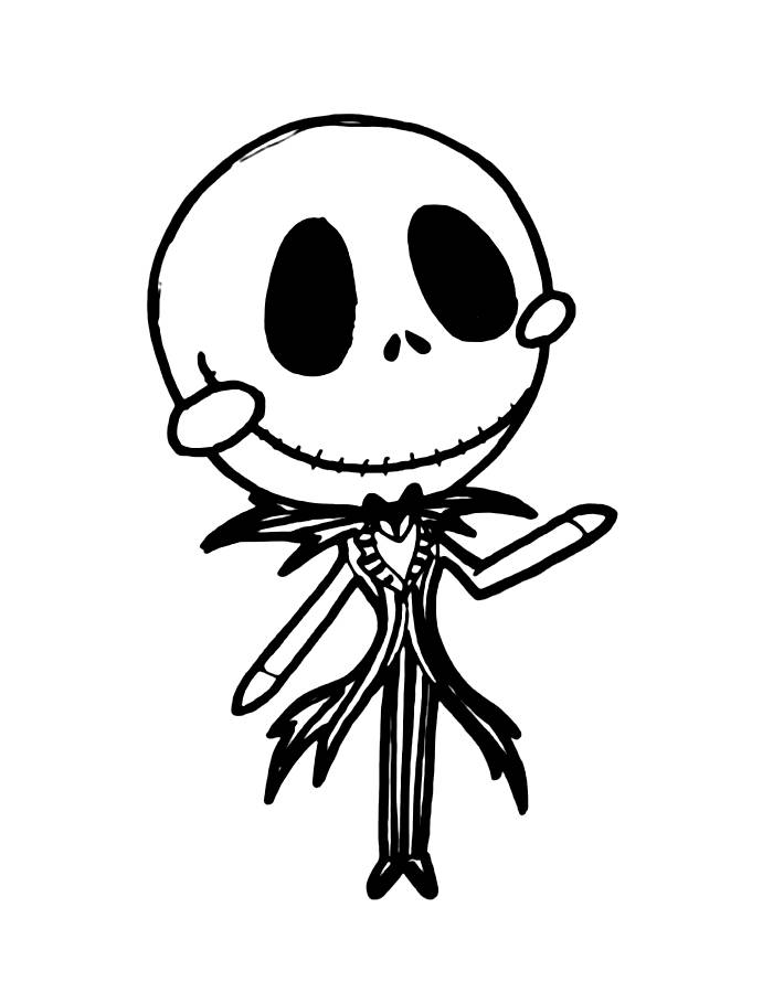 Jack Skeleton  coloring page