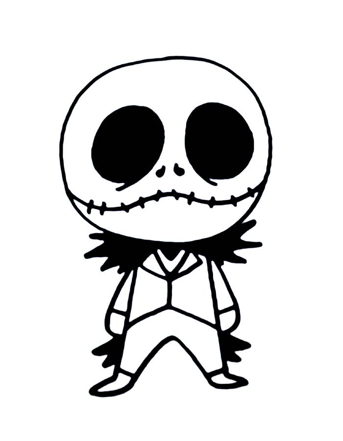 Jack Skellington Printable Images Coloring Page