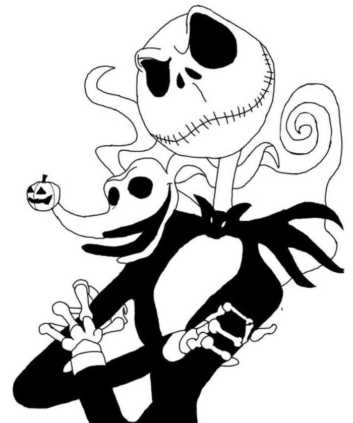 jack the pumpkin king coloring page