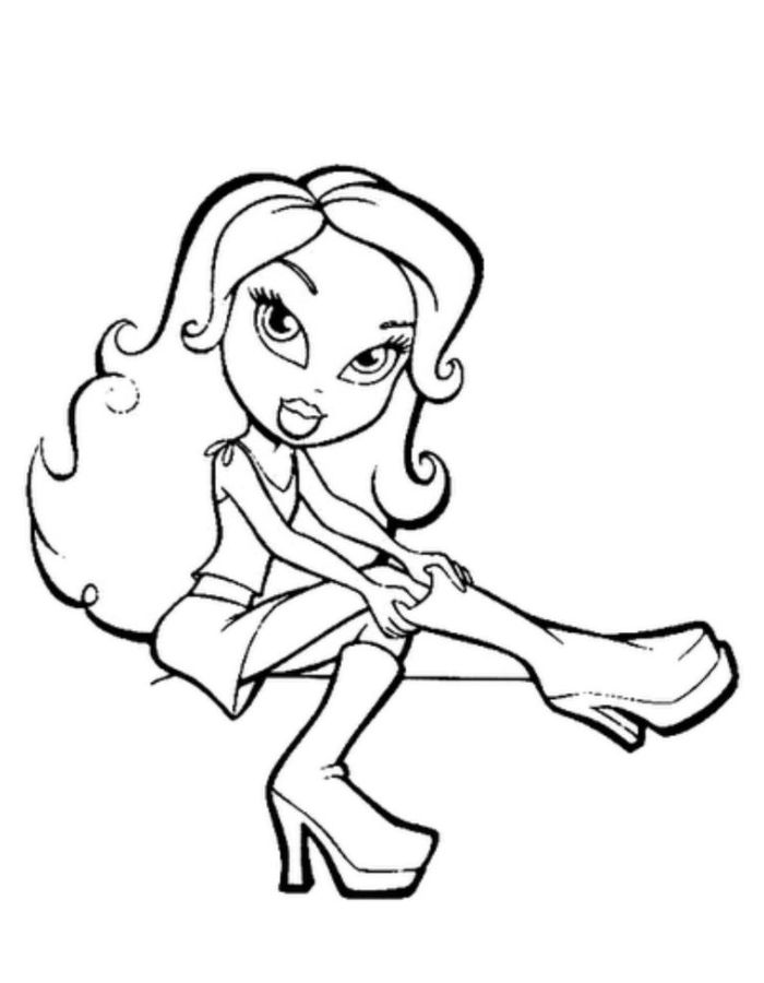 Jade Bratz Coloring Page