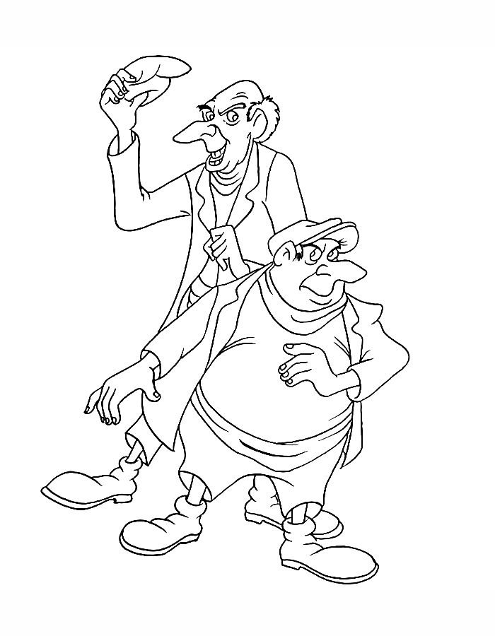 Jasper And Horace 101 Dalmatians Coloring Page