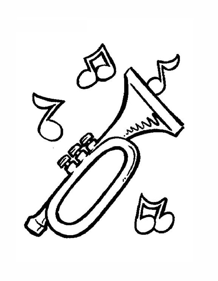 Jazz Music Coloring Page