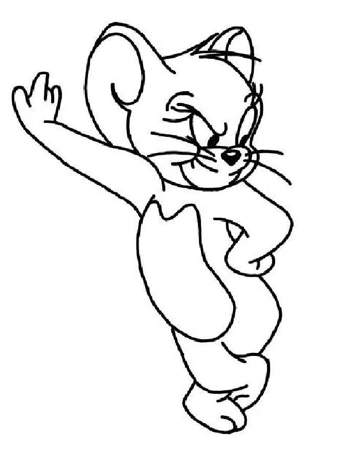 Jerry Mouse Coloring Page