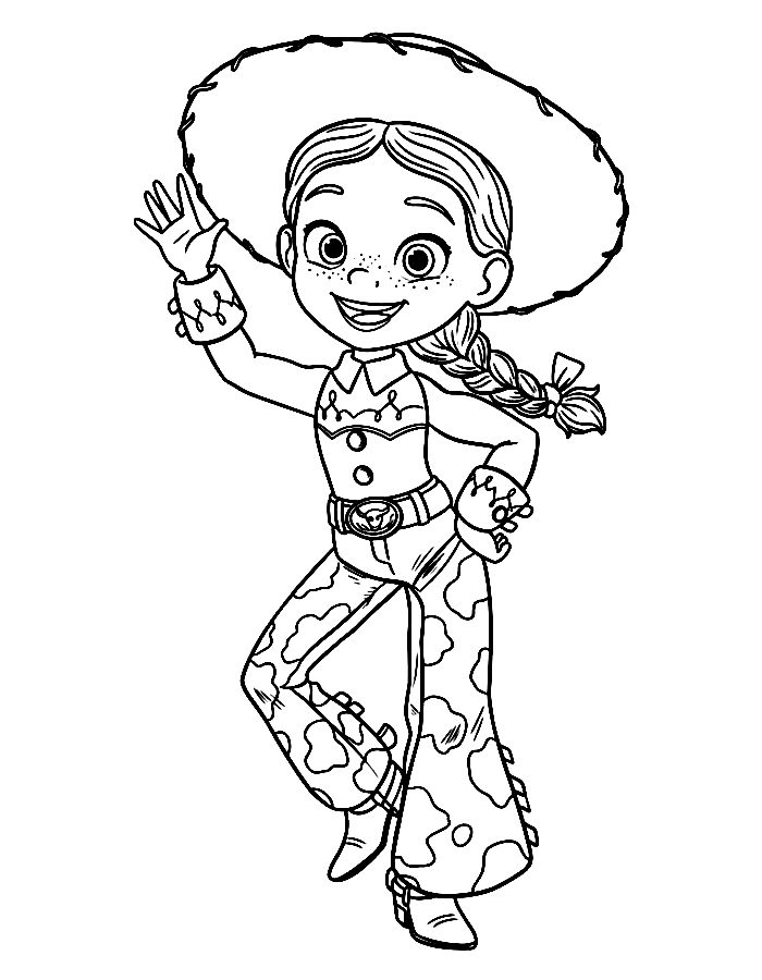 Jessie From Toy Story Coloring Page