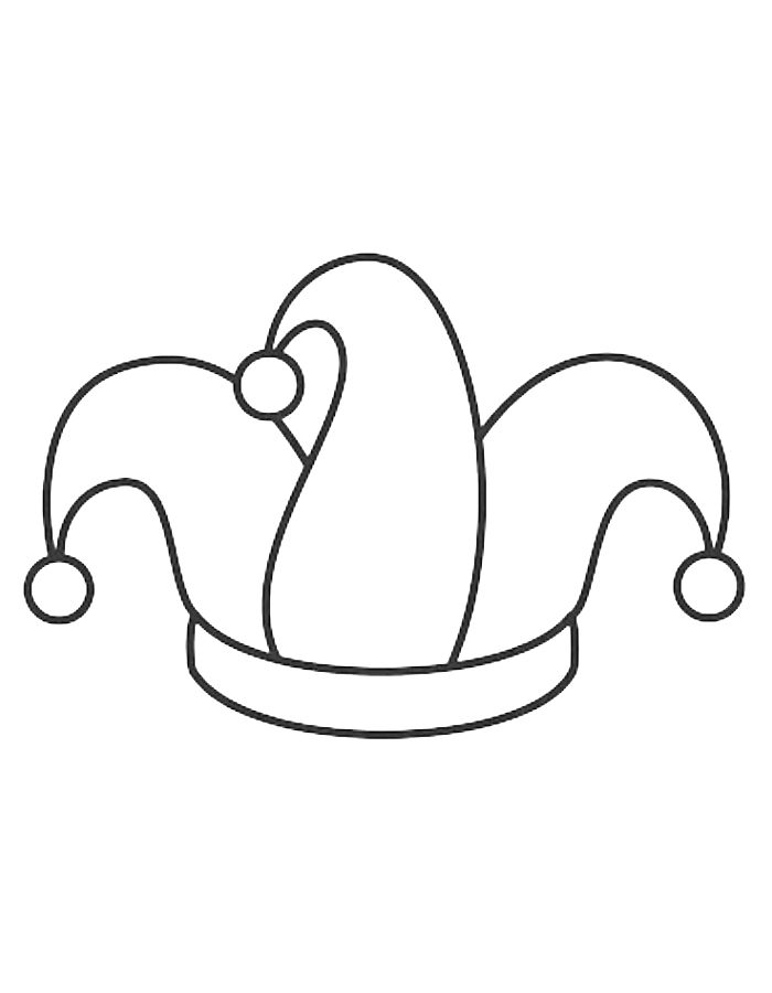 Jester Hat Coloring Page