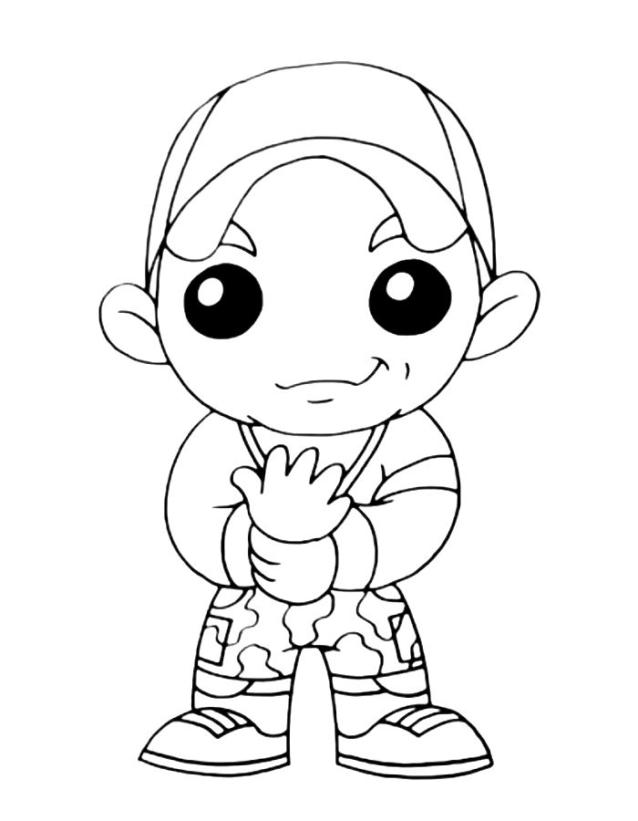 John Cena Wwe Superstars Coloring Page